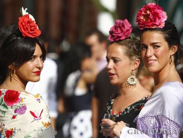 J&oacute;venes flamencas en el real.

Foto: Victoria Hidalgo
