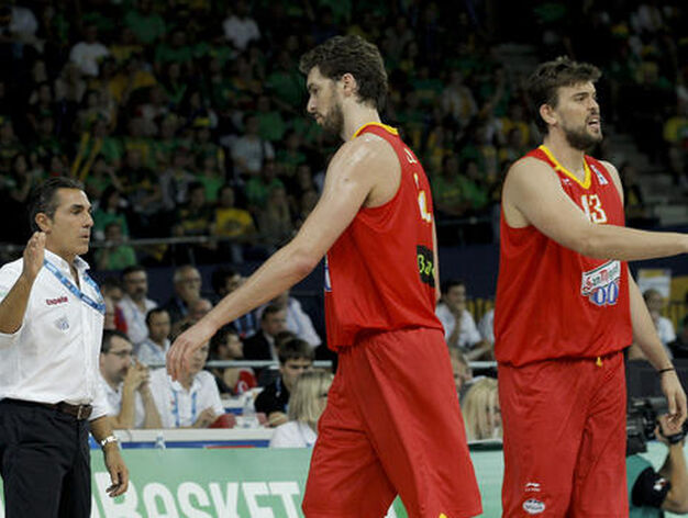 Espa&ntilde;a vence sin problemas a la anfitriona del Eurobasket.

Foto: efe