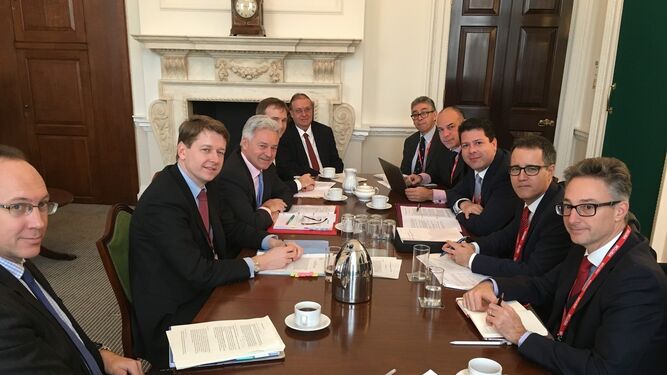 Imagen de la reunión del Consejo Ministerial Conjunto, celebrada ayer en Londres.