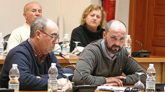 Los concejales José Antonio Gómez y Miguel Alconchel, del grupo municipal andalucista.