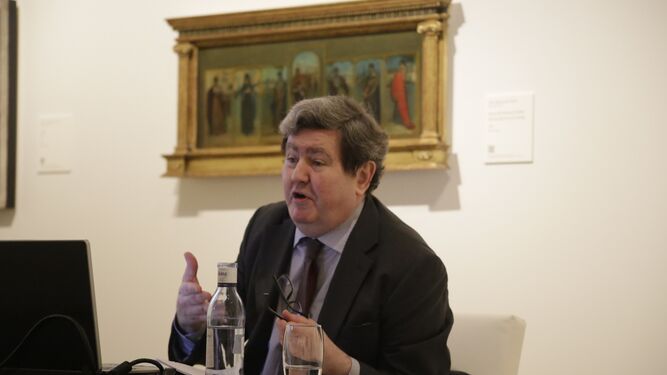 Juan Manuel Bonet, en una imagen de 2014, cuando pronunció una conferencia en el Museo Carmen Thyssen.