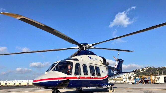 El helicóptero que utilizará Hélity para sus vuelos entre Algeciras y Ceuta.