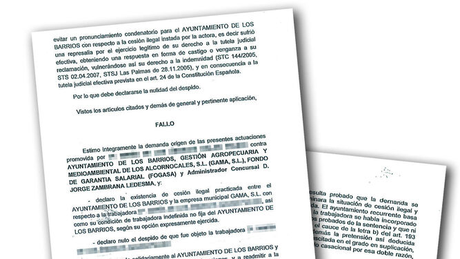 El Supremo obliga a Los Barrios a readmitir a la auxiliar de los 73.021€