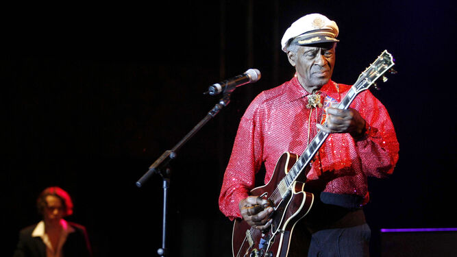 Chuck Berry, en un cocierto en 2008.