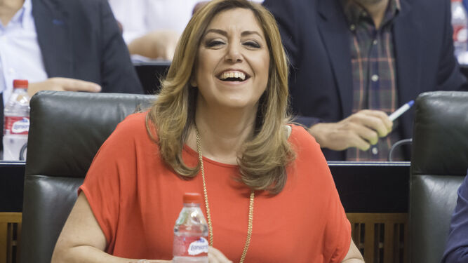 Susana Díaz interviene en el Pleno.