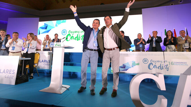 Sanz y Moreno durante la clausura del congreso celebrado ayer en Chiclana.