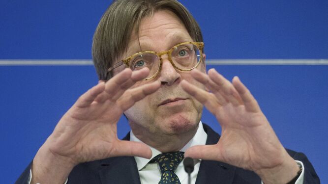 El líder liberal Guy Verhofstadt.
