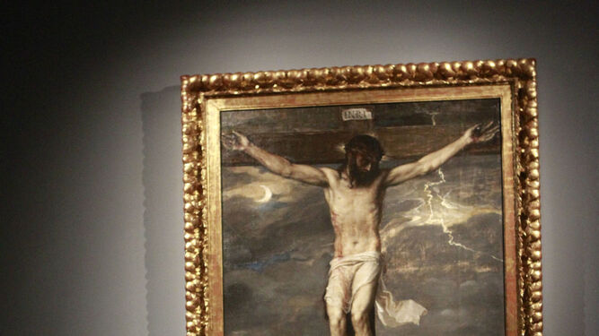 La obra 'Cristo crucificado' de Tiziano.