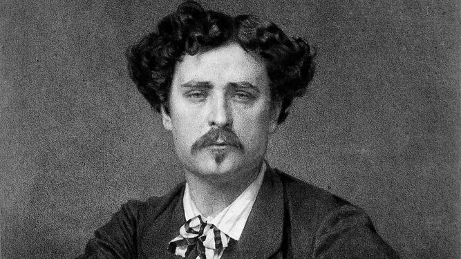 Mariano Fortuny en un fotograbado de 1875.
