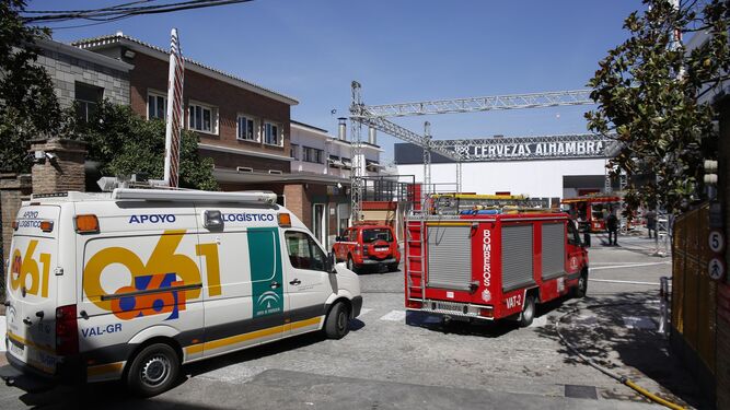 Alarma por una fuga de amoniaco en la fábrica de Cervezas Alhambra