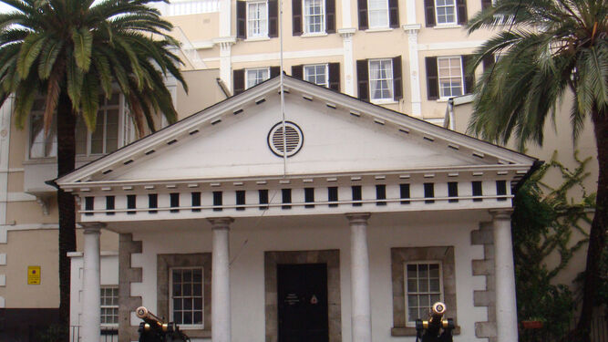 Convent Place, sede del Gobierno de Gibraltar.