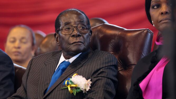 Imagen reciente de Robert Mugabe