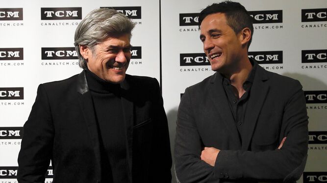 El director Pedro Bermúdez y el actor George Corraface, durante la presentación del documental.