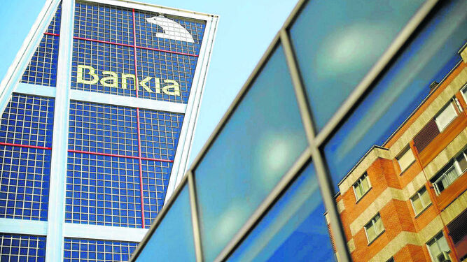 La sede central de Bankia , en las Torres Kio de Madrid.