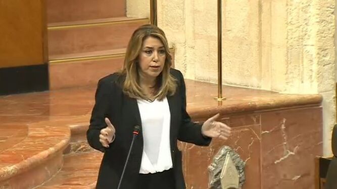 Susana Díaz, en el Pleno.