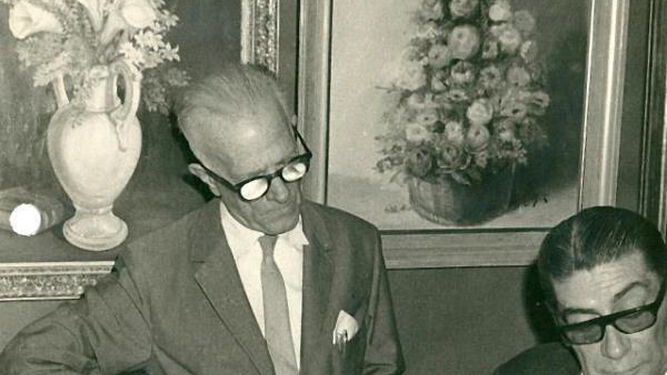 Juan Sabadell, presidente, y Alfonso Cruz Herrera, alcalde y presidente de honor.