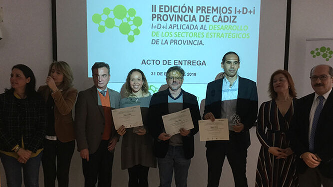 Los premiados en la segunda edición del certamen de la Fundación Campus Tecnológico.