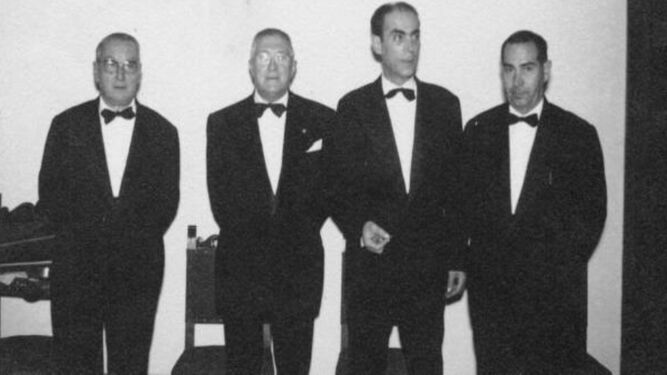 El cuarteto Beethoven, de Murcia, que actuó en la inauguración oficial de la sociedad, el 9 de octubre de 1959.