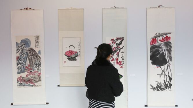 Exposición de Qi Baishi en el Museum Jorge Rando.