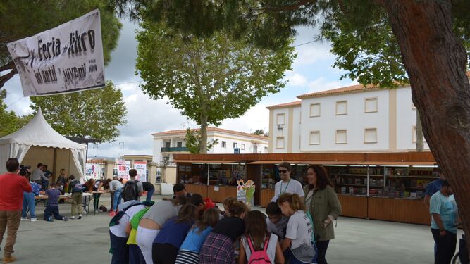 Una actividad de la Feria del Libro de San Roque del año pasado.