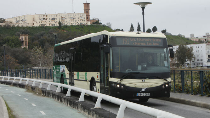 Un autobús  del consorcio.