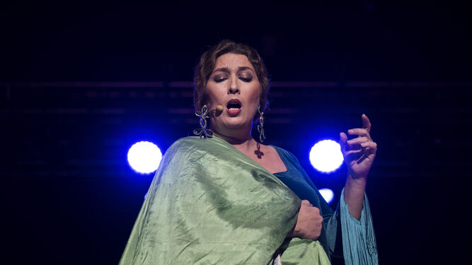 La cantaora Estrella Morente, durante un concierto reciente.