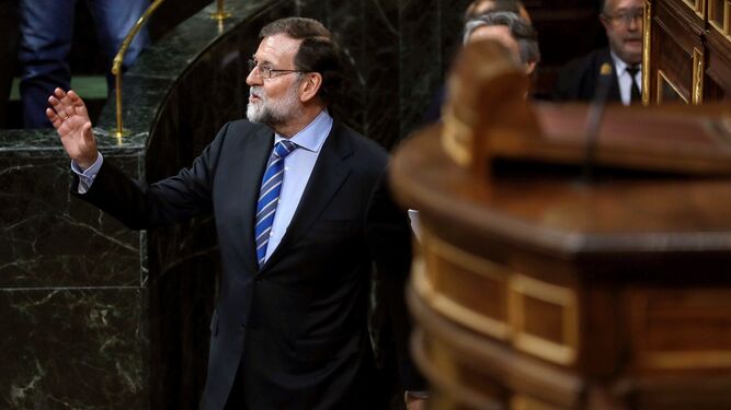 Rajoy entra en el Congreso