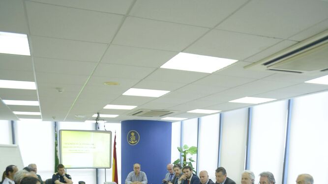 La comisión provincial de la OPE, ayer en Algeciras.