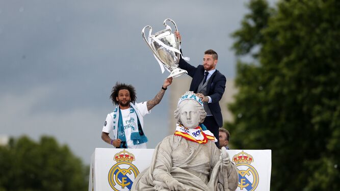 El Real Madrid celebra su decimotercera Champions