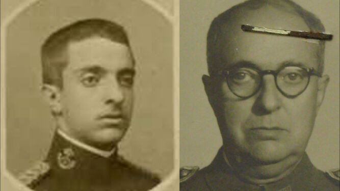 Federico Pérez Padilla, breve jefe de la 134ª Comandancia de Algeciras (1941), siendo alumno de la Academia de Infantería (1911) y coronel de la Guardia Civil (1953).