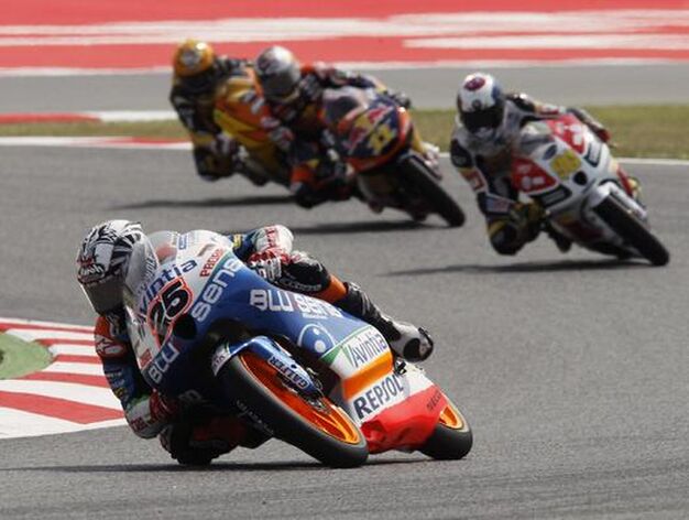 Las im&aacute;genes de la carrera de Moto3 del Gp de Catalu&ntilde;a.

Foto: Reuters