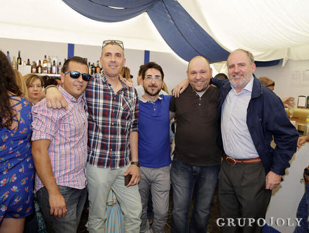 Alejandro Gonz&aacute;lez, Ismael Arag&oacute;n, Juan de Ramos, Sergio Peinado y Francisco Merello.

Foto: Manuel Aranda