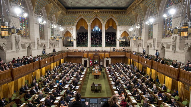 La Cámara de los Comunes británica.