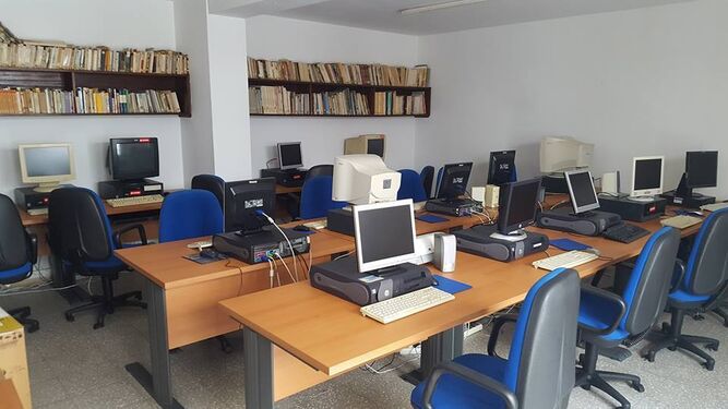 La sala de informática de La Cátedra.