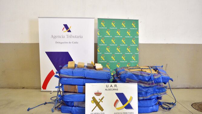 La cocaína intervenida el pasado miércoles en el puerto de Algeciras.