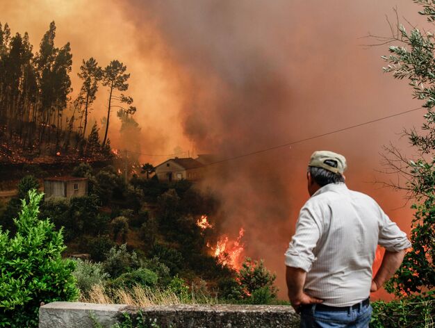 Las im&aacute;genes del grave incendio en Portugal