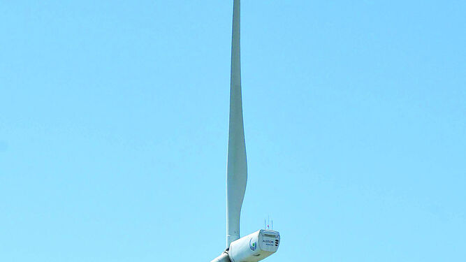 El parque eólico de La Rabia, en Jerez de la Frontera, también gestionado por Gas Natural Fenosa.