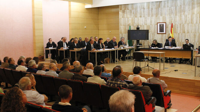 Una sesión del juicio celebrado a finales de 2016 en la Audiencia de Granada.