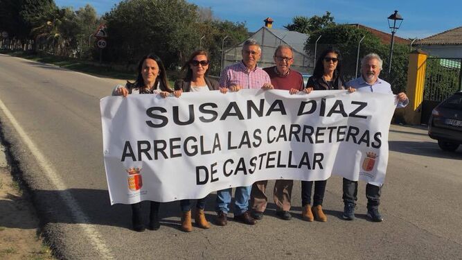 Castellar exige a la Junta el arreglo de la carretera a Sotogrande