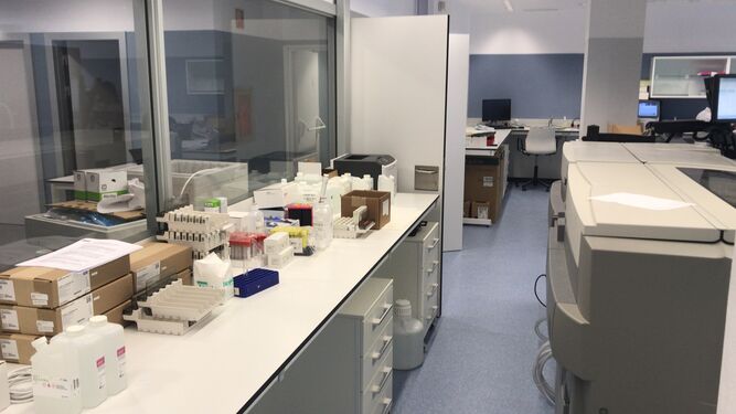 El laboratorio del nuevo hospital.