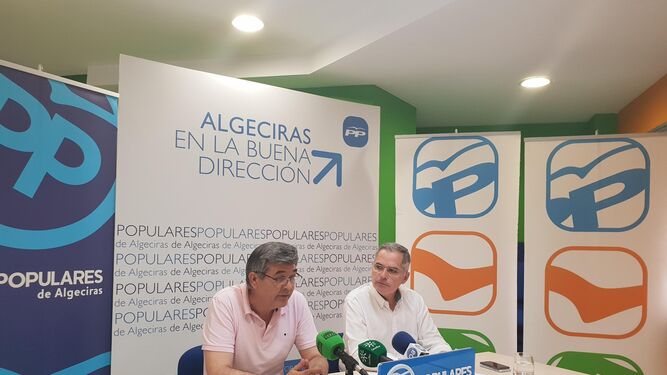 Luis Ángel Fernández y Jacinto Muñoz, ayer.