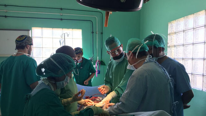 Una intervención en la que participaron los médicos gaditanos en Madagascar.