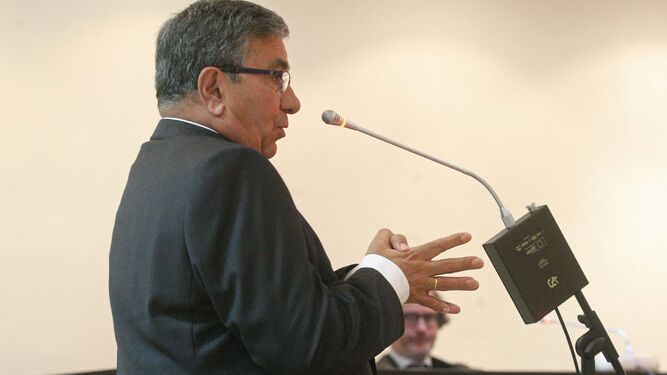 Juan Antonio Palacios, durante el juicio por el caso Escalinata, en junio.