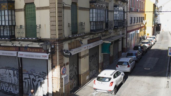 Imagen de la calle Alcázares de Sevilla, en la que se desarrollará el proyecto.