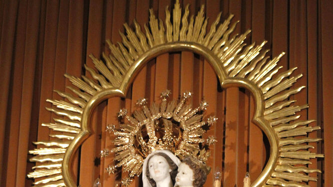 Imagen de la Virgen de la Palma.