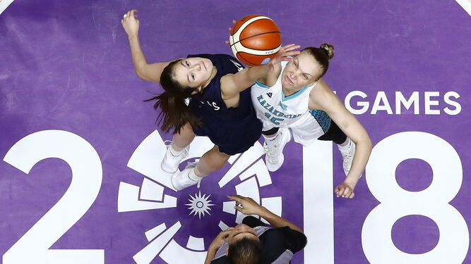 Un partido de baloncesto femenino en los Juegos Asiáticos