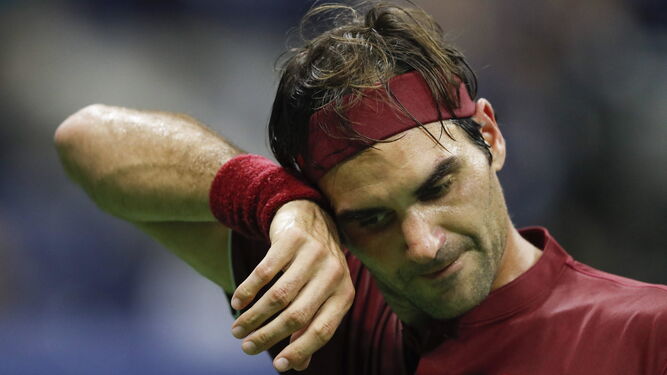 Roger Federer en el Abierto de EEUU