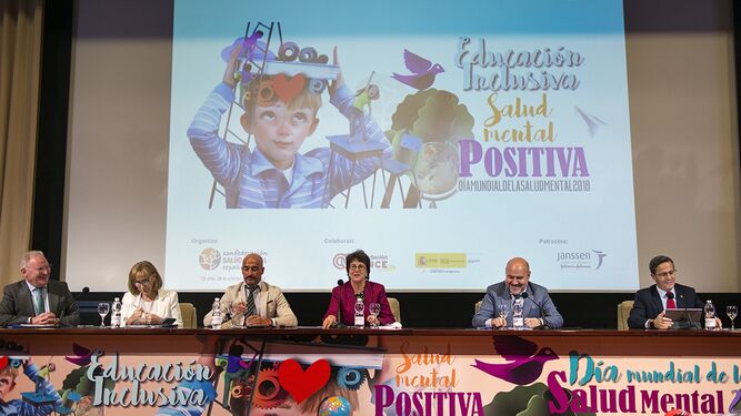 Asistentes a las jornadas Educación Inclusiva, organizada por la Confederación Salud Mental España.