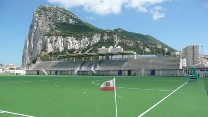El Victoria Stadium, en el que se disputan los encuentros de las ligas gibraltareñas