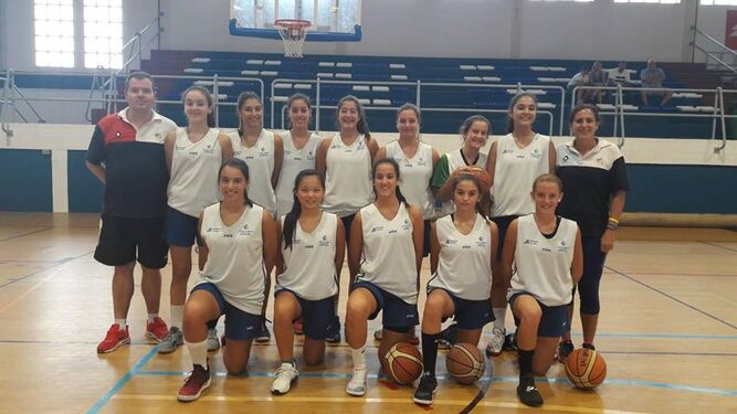 El equipo cadete femenino de Cádiz posa el completo